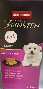 Animonda 40 + 8 gratis! vom Feinsten 48 x 150 g Adult Indyk z jagnięciną|  od 89 zł i Super Promocje od zooplus! - Mokra karma dla psów - miniaturka - grafika 5