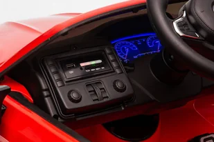 Auto Na Akumulator BMW M5 Z Platformą Dla Rodzica Czerwone Lakierowane - Pojazdy elektryczne dla dzieci - miniaturka - grafika 13