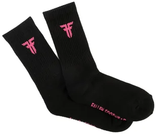 skarpety męskie FALLEN TRADEMARK SOCKS Black/Pink - Skarpetki damskie - miniaturka - grafika 1