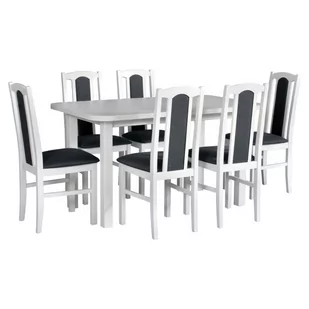 Zestaw stół i 6 krzeseł drewnianych WENUS 2 + BOS 7 - Stoły z krzesłami - miniaturka - grafika 1