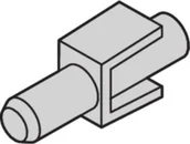 Akcesoria do monitoringu - SCHROFF Klips mocujący do statycznego uchwytu z tworzywa sztucznego - miniaturka - grafika 1
