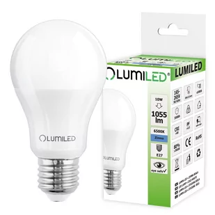 Lumiled Żarówka LED E27 10W A60 910LM 6500K CCD LUMILED - Żarówki LED - miniaturka - grafika 1