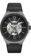 Zegarki męskie - Zegarek męski KENNETH COLE KCWGE2220702 czarny klasyczny skeleton - miniaturka - grafika 1