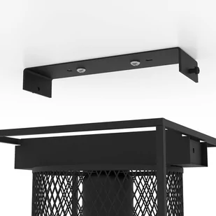 Lampa sufitowa Catterick, czarna, klatkowy klosz - Lampy sufitowe - miniaturka - grafika 2