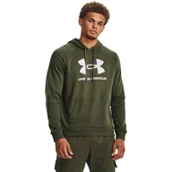 Bluzy sportowe męskie - Bluza z kapturem Under Armour Rival Fleece Logo Hd, Mężczyźni - miniaturka - grafika 1
