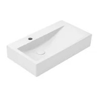 Umywalki - Uptrend Reno umywalka 66x37,5 cm prostokątna biała TR4310 - miniaturka - grafika 1