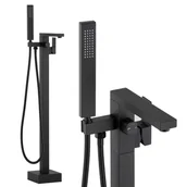 Baterie wannowe i prysznicowe - Yoka Bateria wannowa wolnostojąca podłogowa czarna - Yoka BS.GAPPO 98-BLK - miniaturka - grafika 1