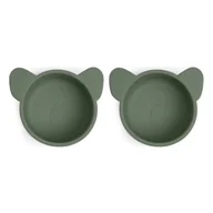 Miseczki i talerzyki dla dzieci - Nuuroo silikonowe miseczki na przekąski 2 szt KOALA Dusty Green - miniaturka - grafika 1