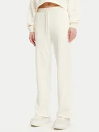 Spodnie sportowe damskie - Converse Spodnie dresowe 10028418-A01 Écru Wide Leg - miniaturka - grafika 1