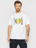 Koszulki męskie - Converse T-Shirt For Diner 10022938-A01 Biały Oversize - miniaturka - grafika 1