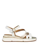 Sandały damskie - Geox Sandały D650JA 054AJ C1327 Brązowy - miniaturka - grafika 1