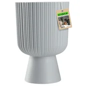 Donice - Doniczka na nóżce Golem 18 cm, platyna - miniaturka - grafika 1