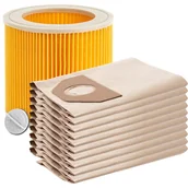 Worki do odkurzaczy - Worki 10X Filtr Do Karcher Wd 3.200 Se 4001 Mv 3 - miniaturka - grafika 1