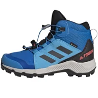Buty trekkingowe damskie - Buty adidas Terrex Mid GTX K Jr (kolor Niebieski, rozmiar 38 2/3) - miniaturka - grafika 1