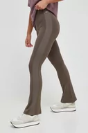 Legginsy - Reebok Classic legginsy damskie kolor brązowy gładkie - miniaturka - grafika 1
