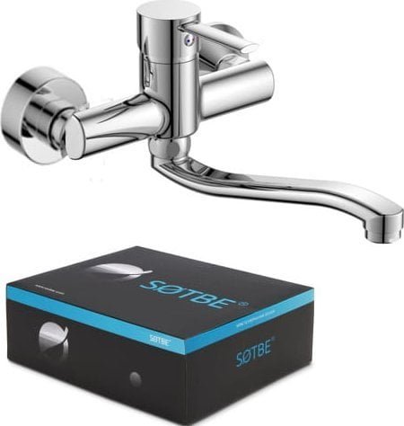 SOTBE Bateria umywalkowa Unicorn ścienna chrom UNI-SKW-14259754