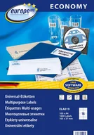 Etykiety do drukarek - Avery Zweckform Etykiety ZF ECONOMY A4 105x37mm białe ELA019 ZWECKFORM - miniaturka - grafika 1