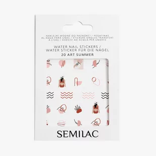 Semilac Naklejki Wodne Do Paznokci Art Summer 20 - Ozdoby do paznokci - miniaturka - grafika 1
