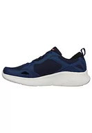 Trampki męskie - Skechers Męskie trampki 232592 NVY, Granatowe wykończenie z siatki Duraleather, 48.5 EU - miniaturka - grafika 1