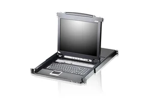Aten Konsola KVM CL5708N-ATA-AG 8-portowa PS/2-USB VGA 19" LCD z portem Daisy-Chain CL5708N-ATA-AG - Adaptery i przejściówki - miniaturka - grafika 1