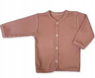 KAFTAN kaftanik 116 KOSZULKA bluzka ROZPINANA dziecięca gładka PUDER RÓŻ - Kaftaniki dla niemowląt - miniaturka - grafika 1