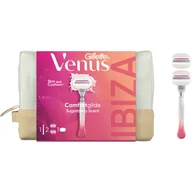 Zestawy kosmetyków męskich - Zestaw upominkowy Gillette Venus Comfortglide Sugarberry Plus Olay Maszynka do golenia dla kobiet z 2 wymiennymi wkładami + kosmetyczka (8700216534383) - miniaturka - grafika 1