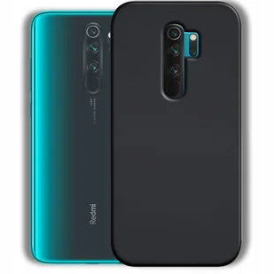 Etui Do Xiaomi Redmi Note 8 Pro Gumowe Obudowa Czarne Matowe Silikon Slim - Etui i futerały do telefonów - miniaturka - grafika 1