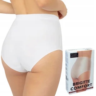 Gatta Brigitte Comfort, figi bezszwowe Białe, L - Majtki damskie - miniaturka - grafika 1