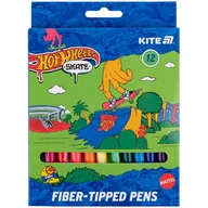 Przybory szkolne - Markery Flamastry Pisaki 12 sztuk 12 kolorów HOT WHEELS SKATE Kite - miniaturka - grafika 1