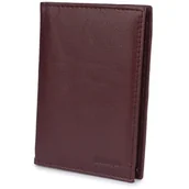 Etui na dokumenty i karty - Skórzane etui z systemem RFID bordowe - miniaturka - grafika 1