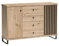 Komody - Szeroka komoda industrialna z lamelami F9-N27 - miniaturka - grafika 1
