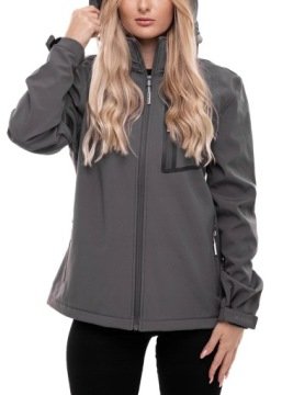 Alpinus Kurtka damska z kapturem przejściowa sportowa lekka turystyczna r.M