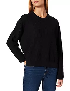 Marc O'Polo Damski sweter 109504560307, czarny, L - Swetry damskie - miniaturka - grafika 1