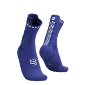 Skarpetki sportowe męskie - COMPRESSPORT Skarpetki do biegania trailowe ProRacing Socks V4 Trail dazzling blue/dress - miniaturka - grafika 1