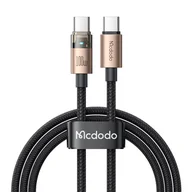 Kable - Kabel Mcdodo przewód USB-C do USB-C Type-C do szybkiego ładowania PD 100W nylonowy oplot 120cm 1.2m (Czarny/Złoty) - miniaturka - grafika 1