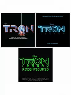 Okazyjny zestaw Tron - Oficjalny soundtrack Tron, Tron: Legacy + Tron: Legacy Reconfigured na LP - Muzyka filmowa - miniaturka - grafika 1