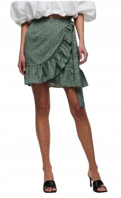 Only Spódnica Zielona na Lato Casual Mini Wzór XS Jsj
