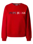 Bluzy damskie - Pepe Jeans Bluza "Regan" w kolorze czerwonym - miniaturka - grafika 1