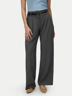 Spodnie damskie - Vero Moda Spodnie materiałowe Tahia 10340300 Szary Wide Leg - miniaturka - grafika 1