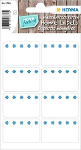 HERMA 3770 etykiet do zamrażania, 56 sztuk, 26 x 40 mm, 8 na arkusz, samoprzylepne, matowe, nieprzezroczyste etykiety do zamrażania do opisywania, etykiety samoprzylepne do mrożonych produktów, białe - Etykiety do drukarek - miniaturka - grafika 1