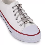 Akcesoria obuwnicze - Sznurowadła bez wiązania do trampek szare - miniaturka - grafika 1