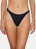 Stroje kąpielowe - Calvin Klein Swimwear Dół od bikini LV00Q61206 Czarny - miniaturka - grafika 1