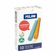 Kreda - Kreda szkolna okrągła kolorowa op. 10szt MILAN (245210 MILAN) - miniaturka - grafika 1