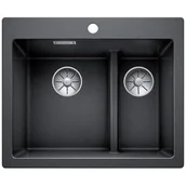 Zlewozmywaki - Blanco PLEON 6 Split ANTRACYT 521689 - miniaturka - grafika 1