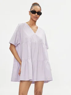 Tommy Jeans Sukienka letnia DW0DW17948 Fioletowy Relaxed Fit - Sukienki - miniaturka - grafika 1