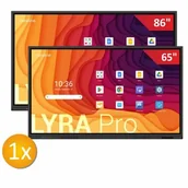 Tablice interaktywne - Zestaw Aktywna Tablica Newline Lyra Pro 65" + Lyra Pro 86" z uchwytami - miniaturka - grafika 1