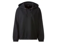 Bluzy damskie - esmara® Bluza dresowa damska XXL z kapturem (XL (48/50), Czarny) - miniaturka - grafika 1