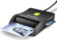 Czytniki kart pamięci - Czytnik Axagon AXAGON CRE-SM3SD, USB-A FlatReader 4-slot czytnik kart identyfikacyjnych + SD/microSD/SIM, kabel 1,3 m - miniaturka - grafika 1