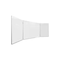 Tablice i flipcharty - Tablica biała szkolna suchościeralna magnetyczna typu "tryptyk" 120x180//360 - miniaturka - grafika 1