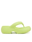 Klapki i japonki damskie - Melissa Japonki Melissa Free Fuzzy Platform Ad M 35875 Żółty - miniaturka - grafika 1